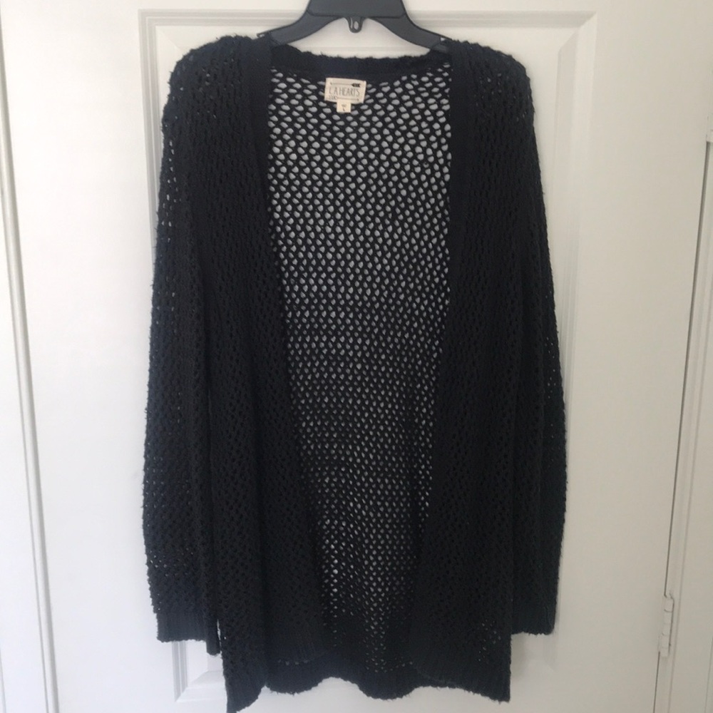 Black cardigan